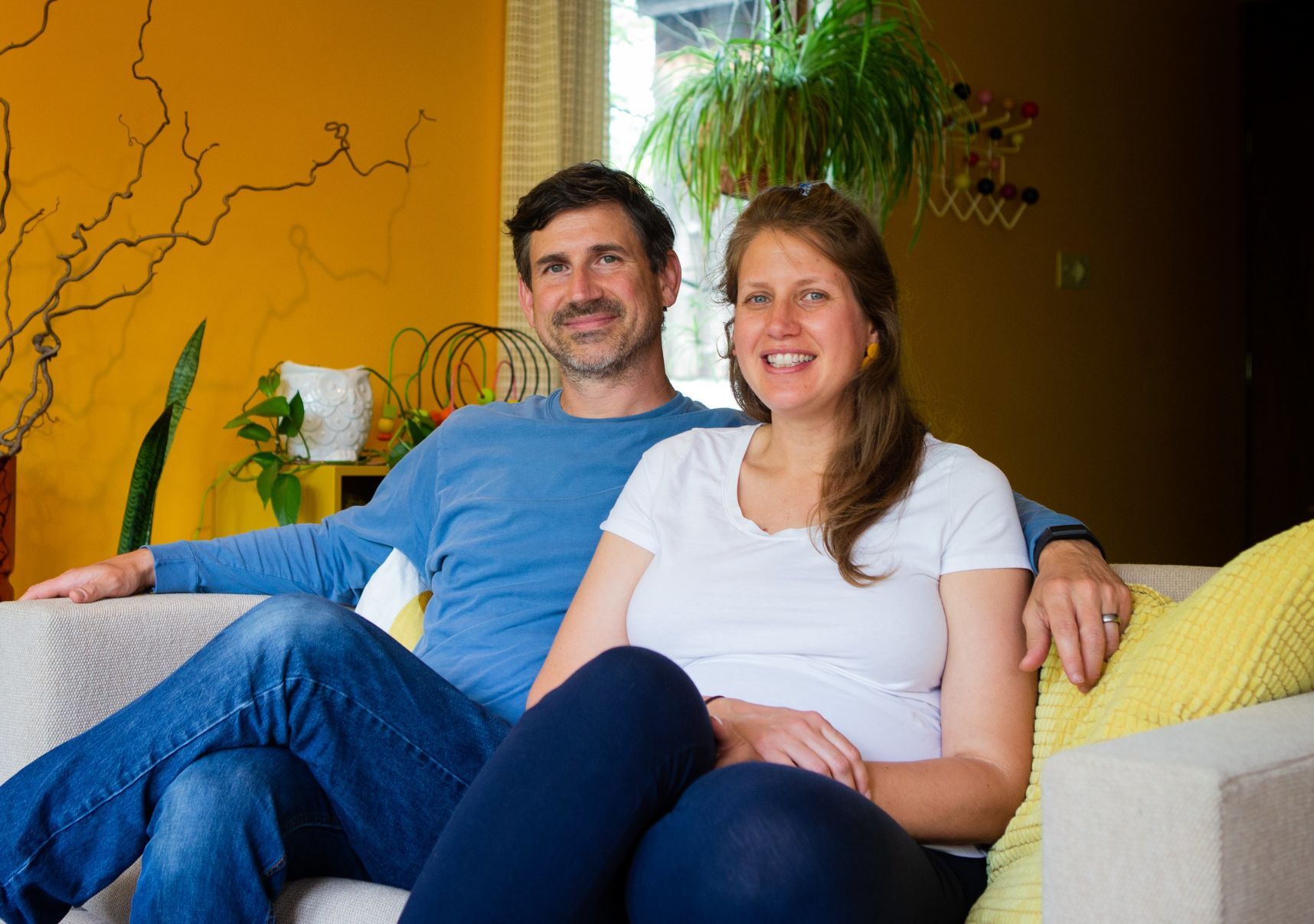 At home with Michelle Wiengand and Ben Sever in Ferguson